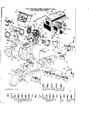16 garden tractor/main frame, dash & grill