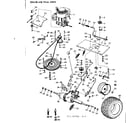 Craftsman 91725760 8 lawn tractor/engine and final drive diagram