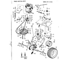 Craftsman 91725780 10e lawn tractor/engine and final drive diagram
