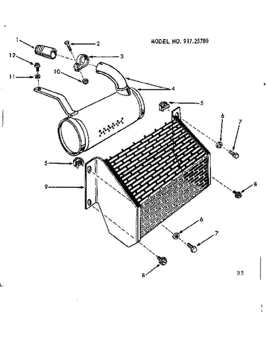 10e lawn tractor/muffler