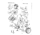 Craftsman 91725781 10e lawn tracotr/engine & final drive diagram