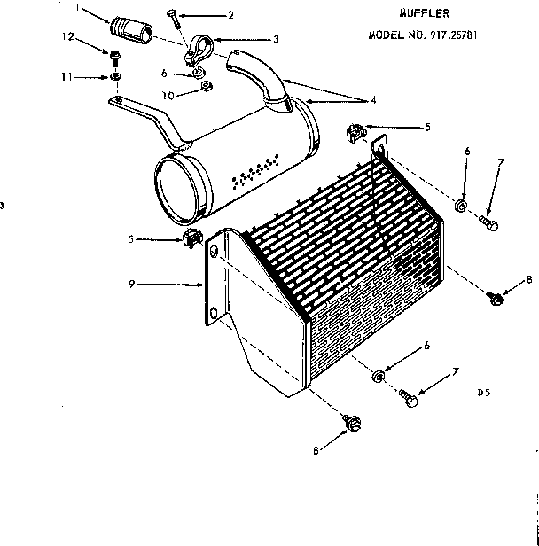 10E LAWN TRACTOR/MUFFLER