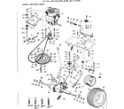 Craftsman 91725782 10e lawn tractor/engine and final drive diagram