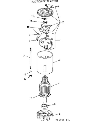 Traction drive motor