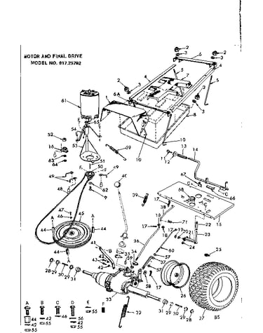 Motor and final drive