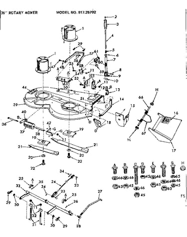 36 inch rotary mower