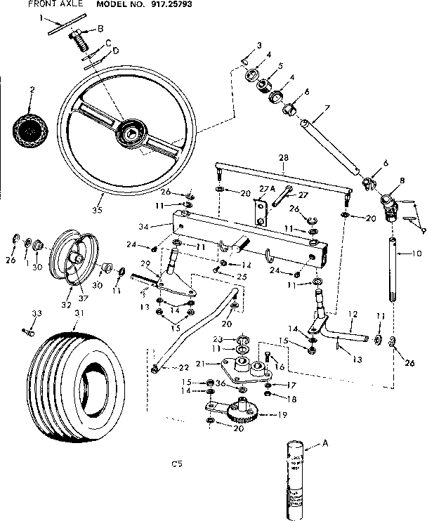 Front axle