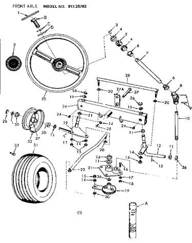 Front axle