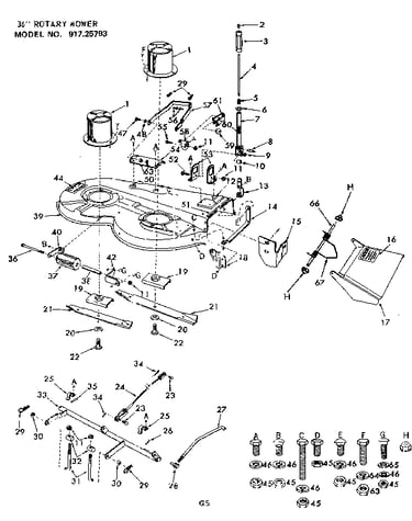 36 in. rotary mower