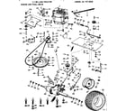 Craftsman 91725820 8e lawn tractor/engine and final drive diagram
