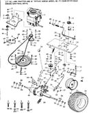 10e lawn tractor and 36 in rotary mower/engine & final drive