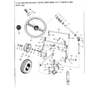 Craftsman 91725841 10e lawn tractor and 36 in rotary mower/front axle diagram