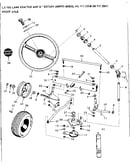10e lawn tractor and 36 in rotary mower/front axle