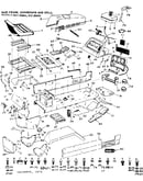 10e lawn tractor & rotary mower/main frame,dashboard & grill