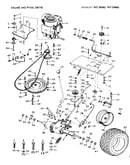 10e lawn tractor & rotary mower/engine and final drive