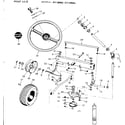Craftsman 91725843 10e lawn tractor & rotary mower/front axle diagram