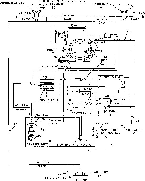 10E LAWN TRACTOR & ROTARY MOWER/WIRING DIAGRAM