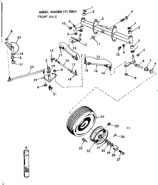 Front axle