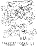 12 garden tractor/main frame, dash and grill