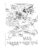 16 garden tractor/main frame, dash, grill