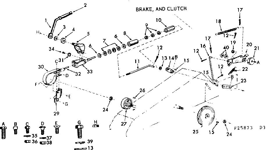 16 garden tractor/brake and clutch