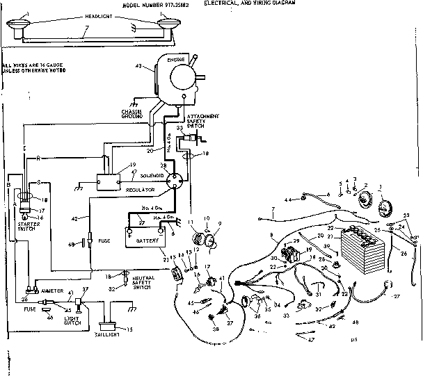 16 garden tractor/electrical