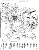 16 garden tractor/main frame, dash and grill