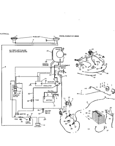 16 garden tractor/electrical