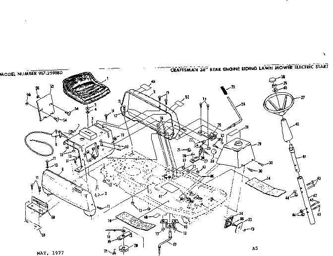 STEERING ASSEMBLY AND SEAT