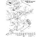 Craftsman 91725921 10x garden tractor/hood, grill & front axle diagram
