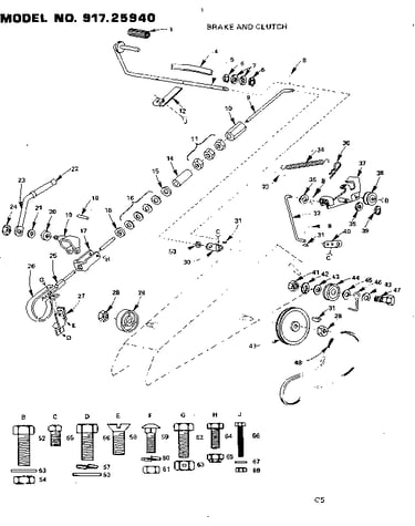 16 garden tractor/brake & clutch