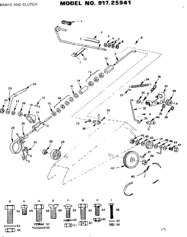16 garden tractor/brake and clutch