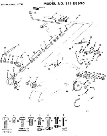 16 twin-garden tractor/brake and clutch