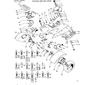 Craftsman 91725951 16 twin garden tractor/steering and final drive diagram