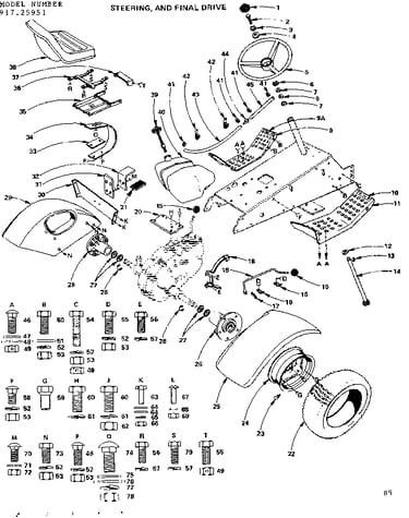 16 twin garden tractor/steering and final drive