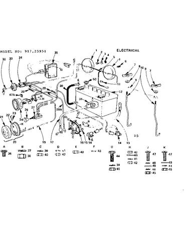 16 twin garden tractor/electrical