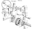 Craftsman 91725951 16 twin garden tractor/front axle diagram