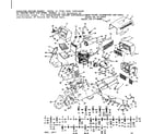 Craftsman 91725980 main frame, dashboard and grill diagram