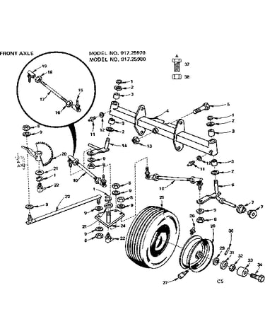 Front axle
