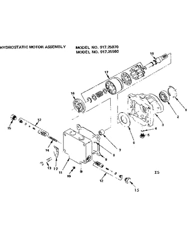 Hydrostatic motor assembly