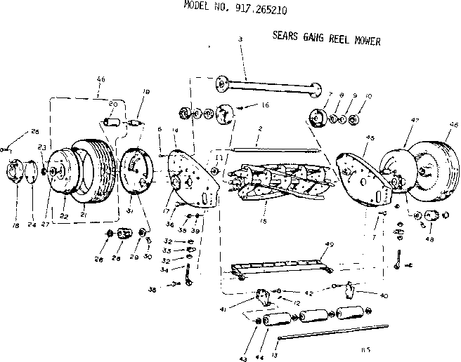 Rear reel mower