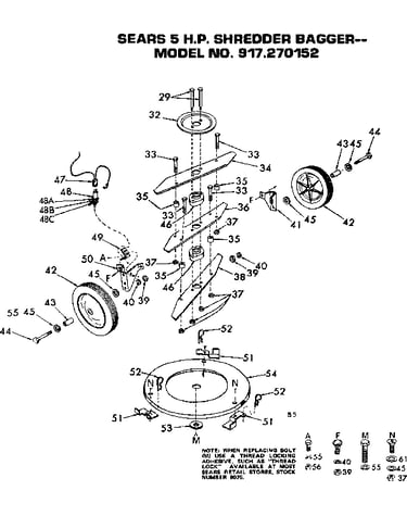 Replacement parts shredder