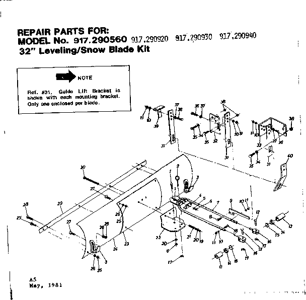 Snow blade kit