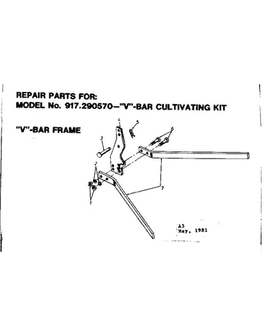 V- bar frame