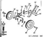 Craftsman 917292560 transport wheels & drag stake diagram