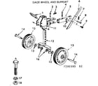Craftsman 917295590 gage wheel and support diagram