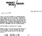 Craftsman 917296580 product recall/urgent diagram