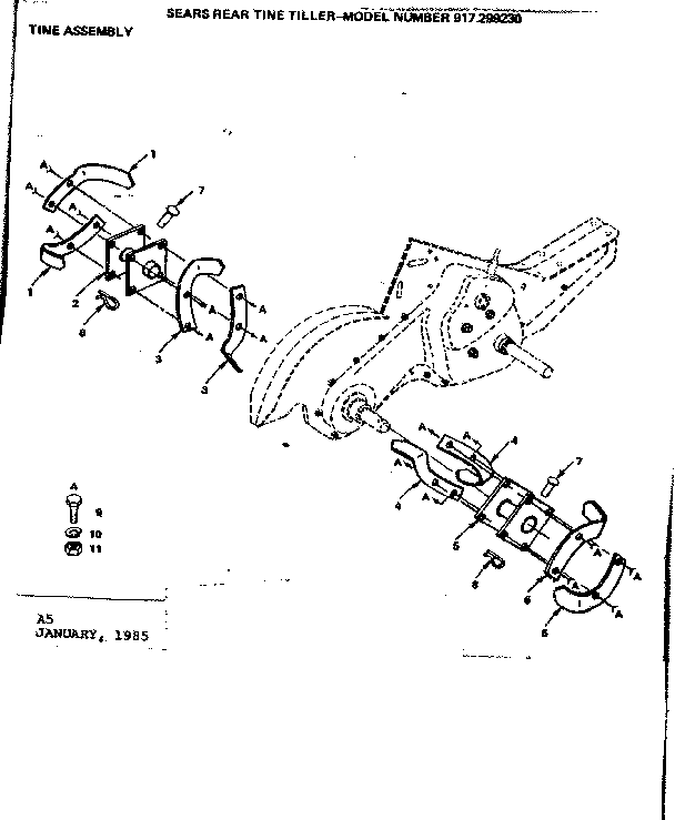 Tine assembly