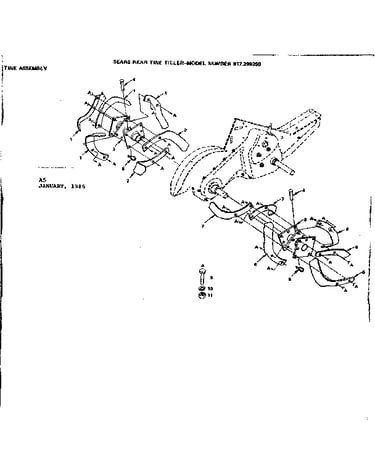 Tine assembly