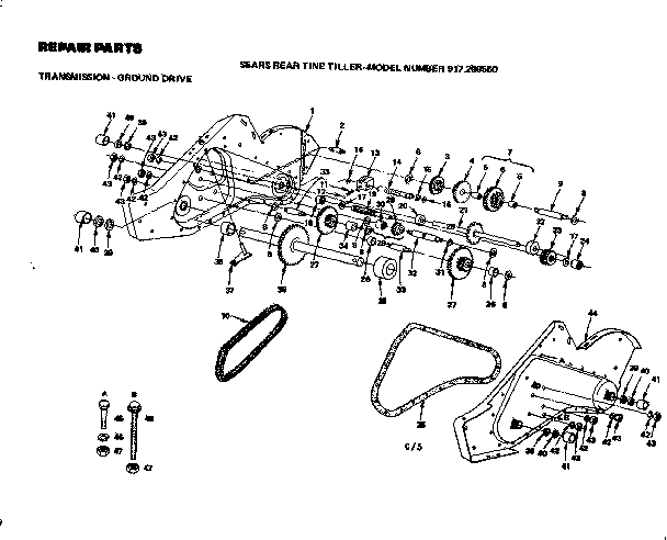 Transmission ground drive